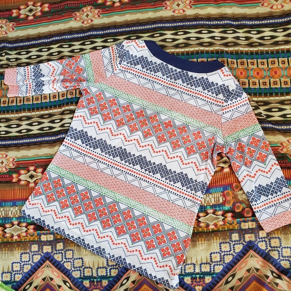 90s vintage patterned tunic - Picture 5 of 5